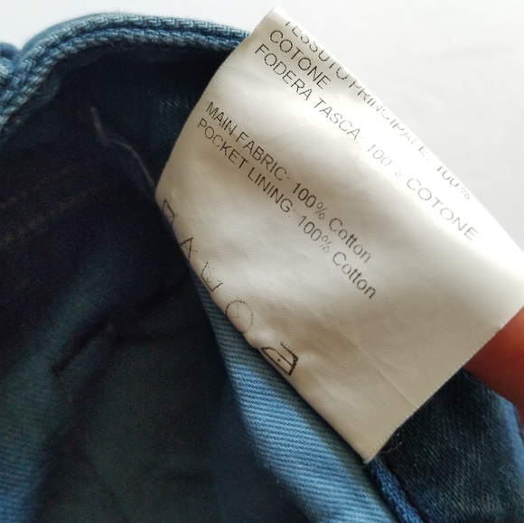 Golden Goose Thelma High Rise Straight Leg Boot Srtap Jeans Size 27 Blue - Picture 11 of 13